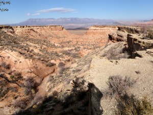 canyon & ridges on desert ride