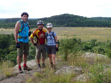Paul, Don, Margret. We rode from backside of background hill